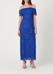 Shoshanna Midnight Garden Lace Avril Dress