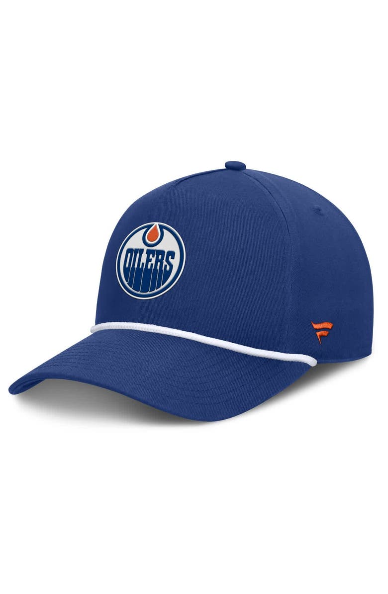 FANATICS Men's Fanatics Royal Edmonton Oilers Authentic Pro Rink Roper A-Frame Adjustable Hat, Main, color, Royal