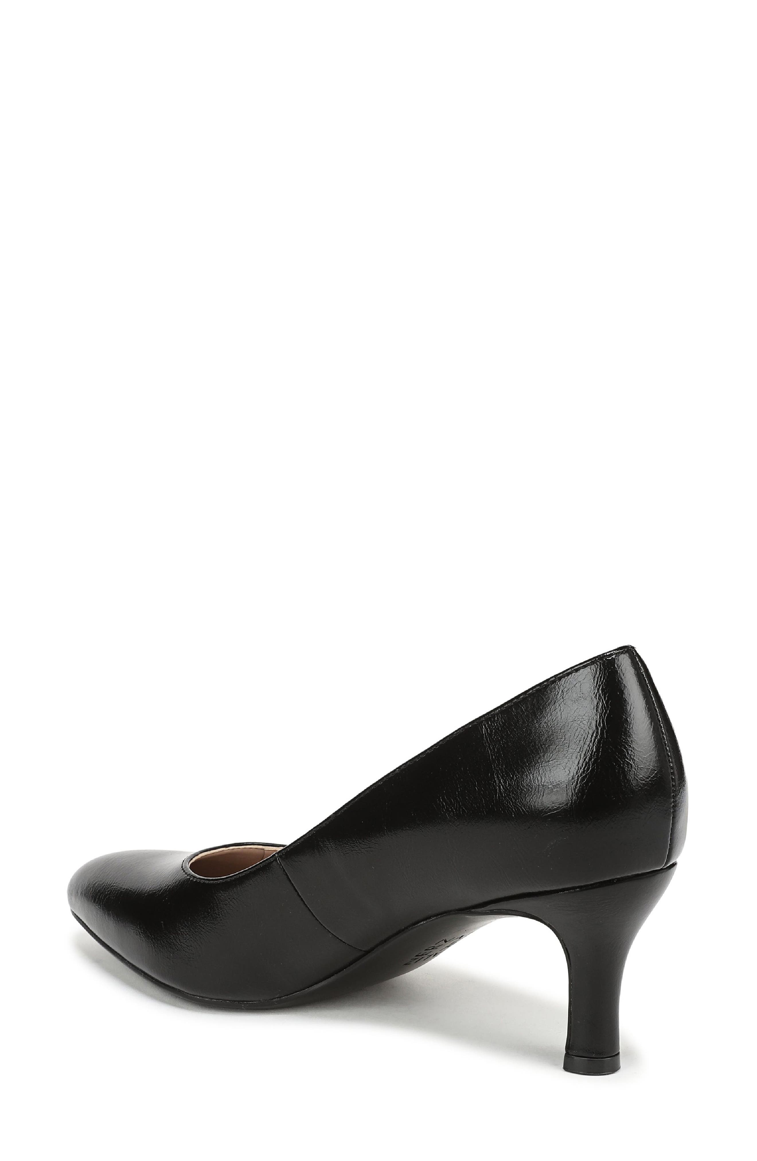 Naturalizer Flora Pump, Alternate, color, Black Faux Leather
