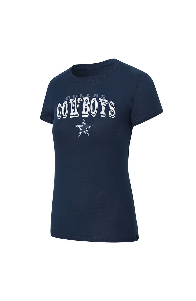 CONCEPTS SPORT Women's Concepts Sport Navy/Gray Dallas Cowboys Avondale T-Shirt & Pants Flannel PJ Set, Alternate, color, Navy