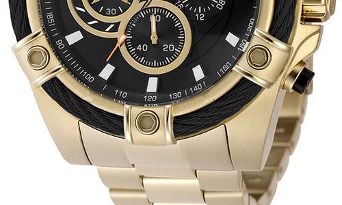 Invicta Bolt Chronograph Bracelet Strap Watch, 52mm In Gold