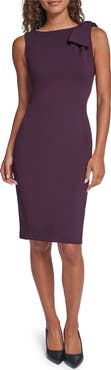 KARL LAGERFELD PARIS Scuba Sheath Midi Dress