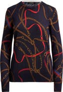 Lauren Ralph Lauren Tack Print Crewneck Sweater
