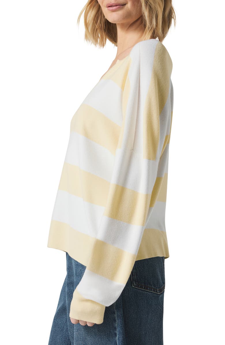 Splendid Veronica Stripe Sweater, Alternate, color, Limoncello Stripe