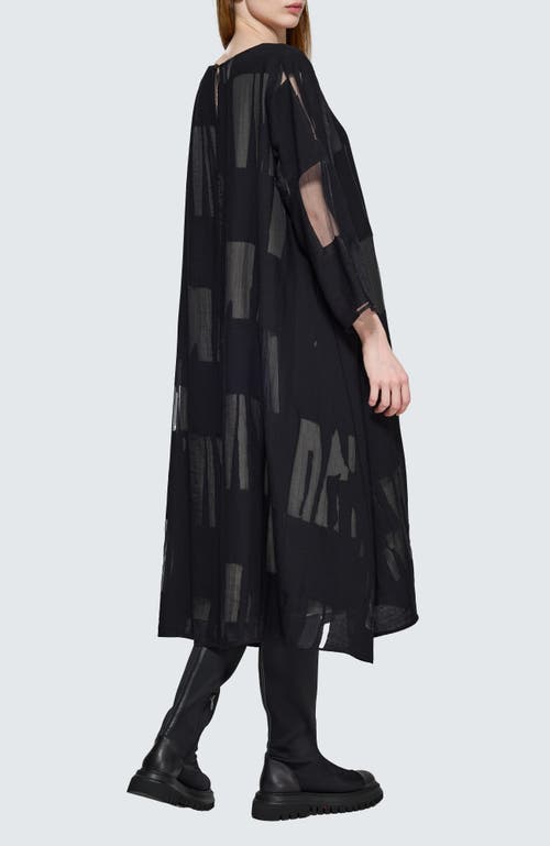 Luukaa Avalora Organza Double Layer Dress In Black