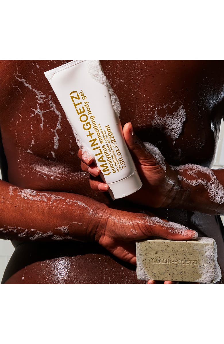 MALIN+GOETZ Mandelic Acid Exfoliating Bar in Eucalyptus, Alternate, color, Light Green