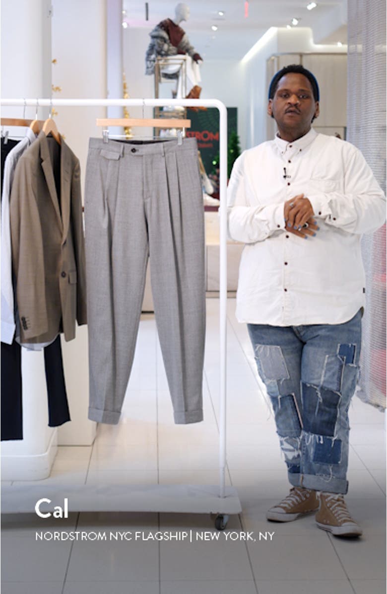 Peet Pleated Wool Dress Pants, sales video thumbnail