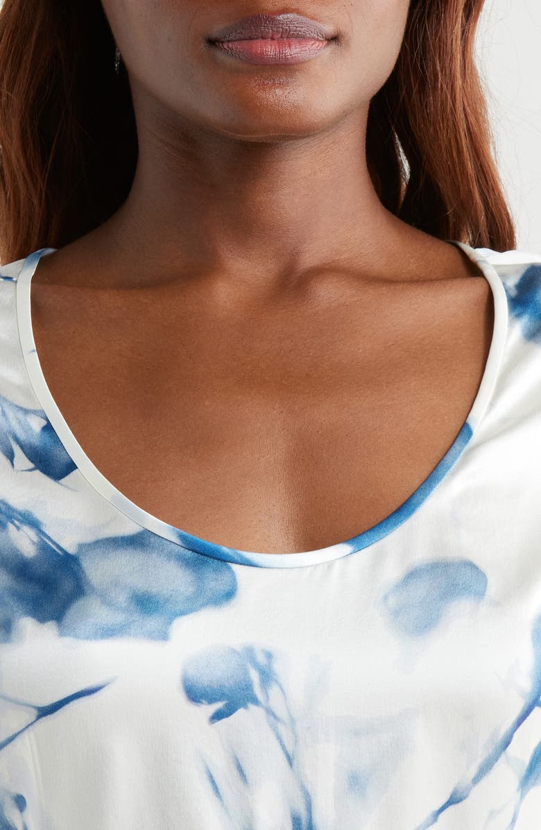 Lunya x Grace Dines Washable Silk Nightgown, Alternate, color, Whispered Bloom Large