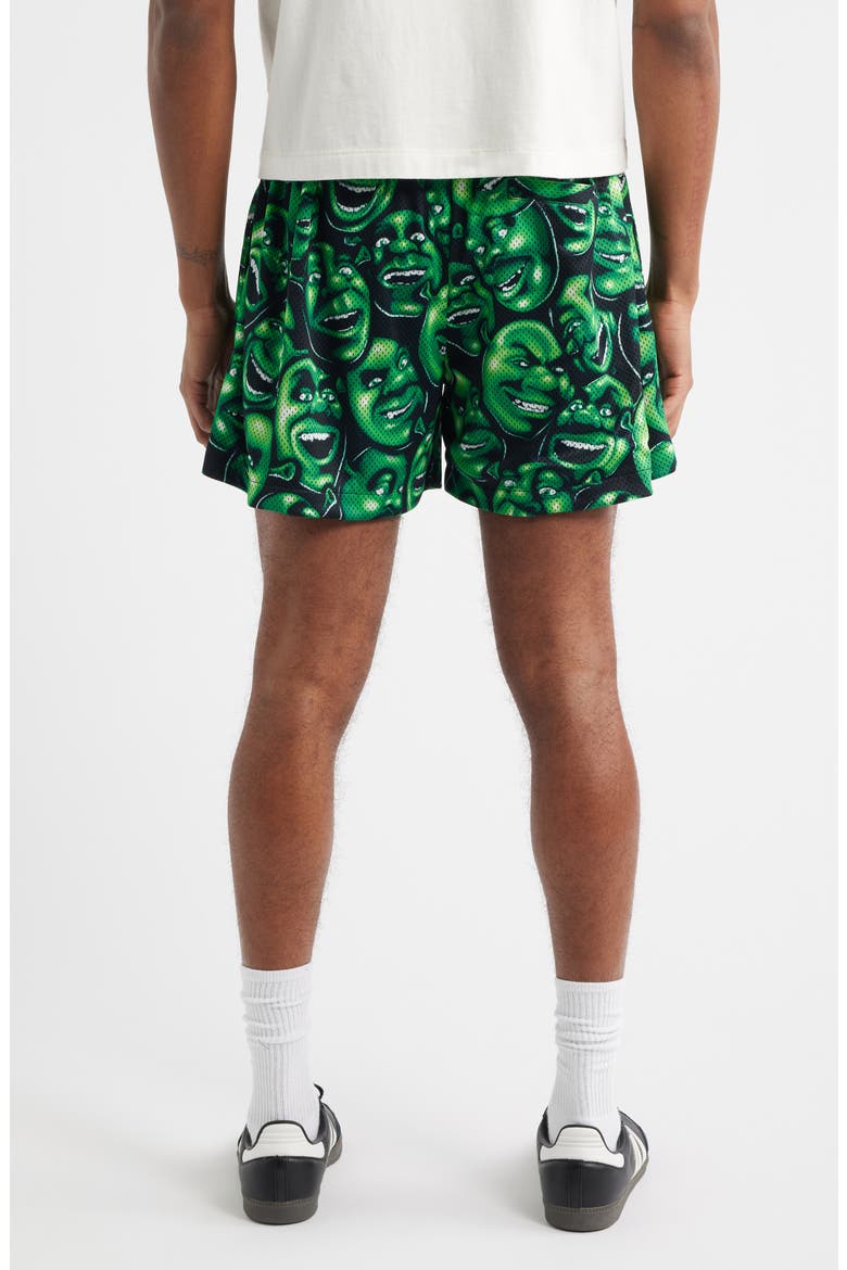 x Shrek™ Print Mesh Shorts, Alternate, color, GREEN
