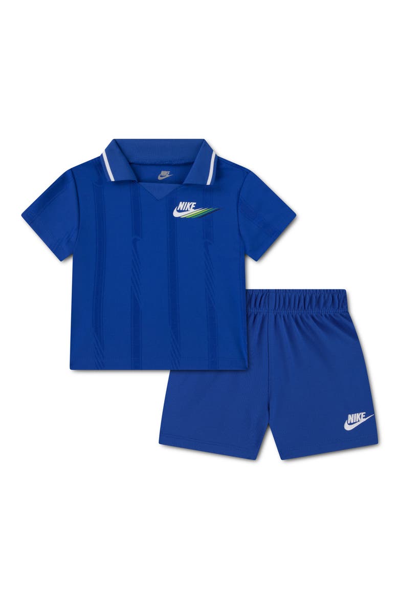 Victory Lap Tricot Polo & Shorts Set, Main, color, GAME ROYAL