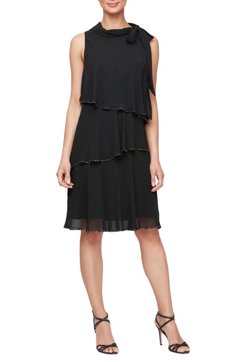 Beaded Tiered Dress