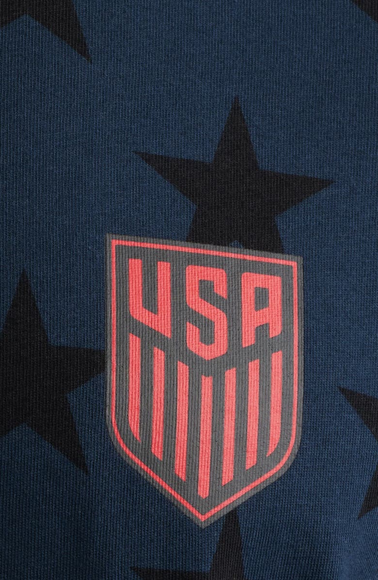 Nike USMNT Crest Cotton Graphic T-Shirt, Alternate, color, Dark Obsidian