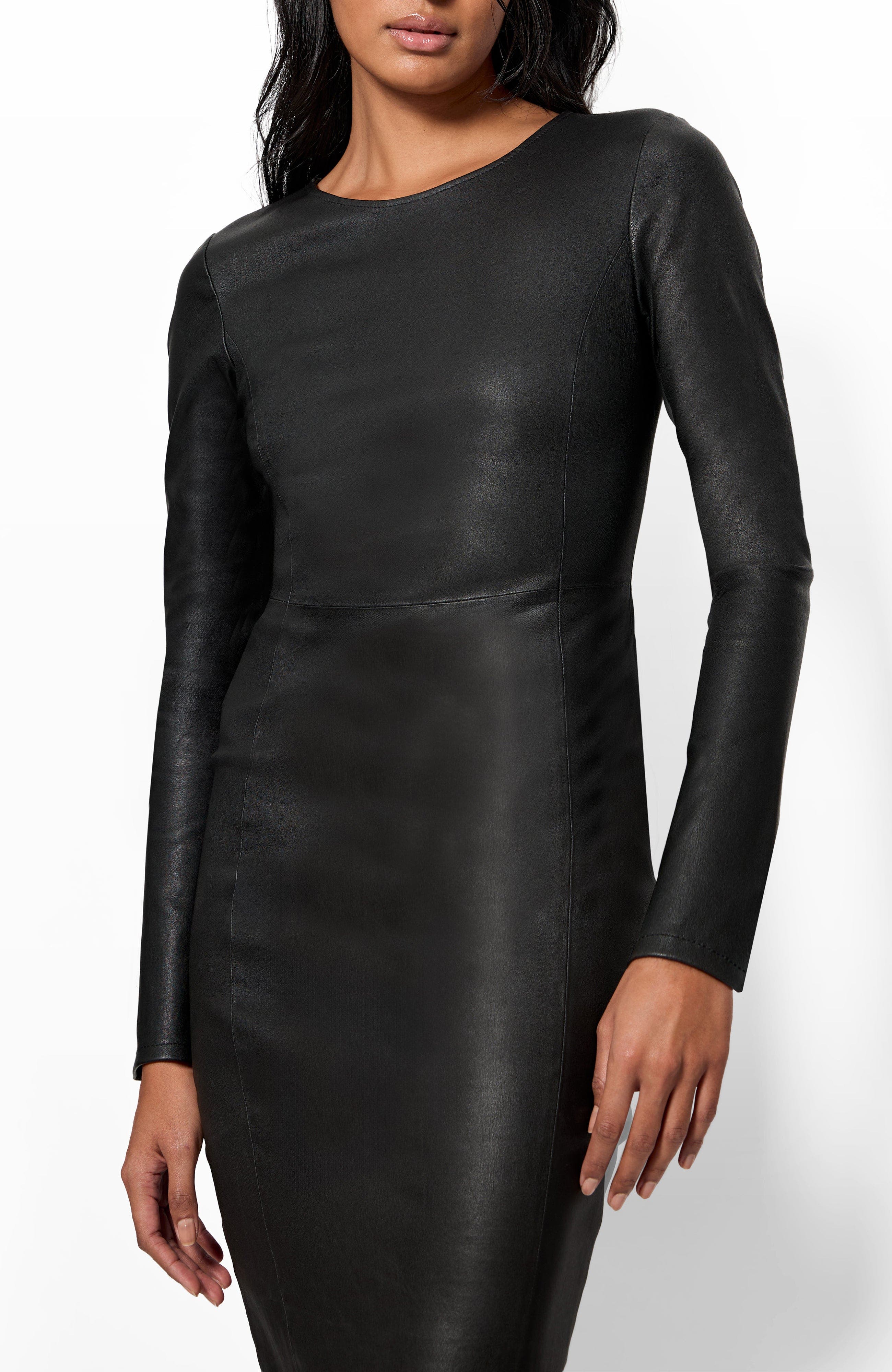 Mrs. Smith Stretch Leather Dress - image 2