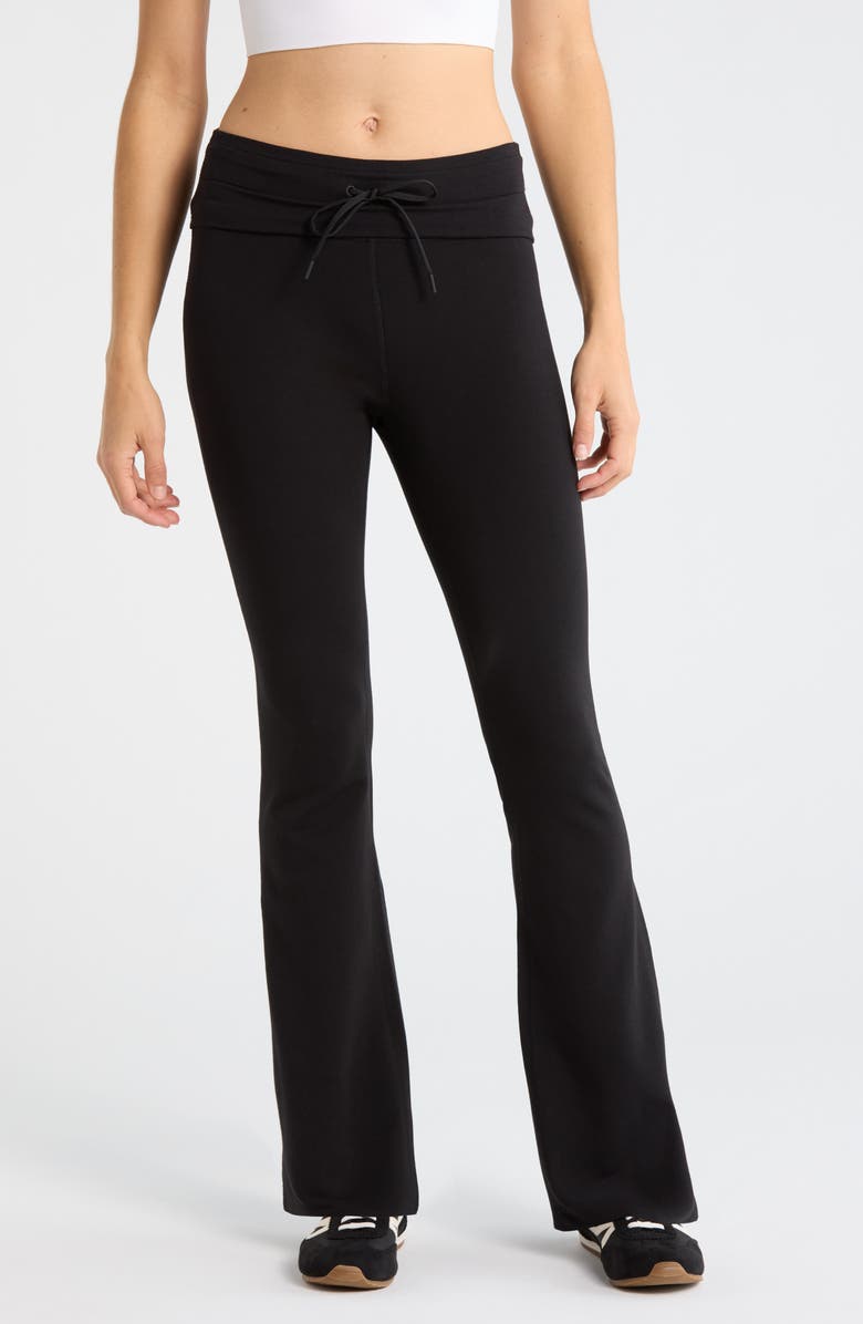 Zella Weekend French Terry Pants, Main, color, Black