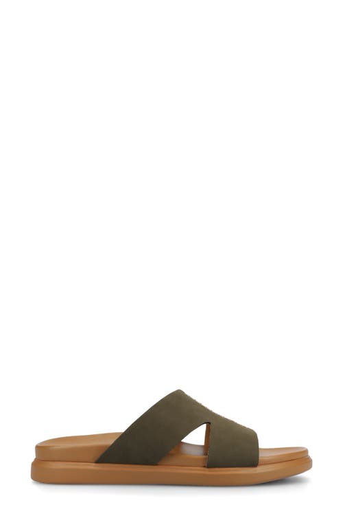 Journee Collection Misey Slide Sandal In Olive