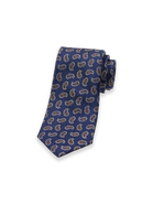 Paul Fredrick Patterned Woven Silk Tie