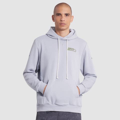 Men's Nike Wolf Gray Seattle Seahawks 2025 Rivalries Collection Standard Issue Sideline Dri-FIT Hoodie