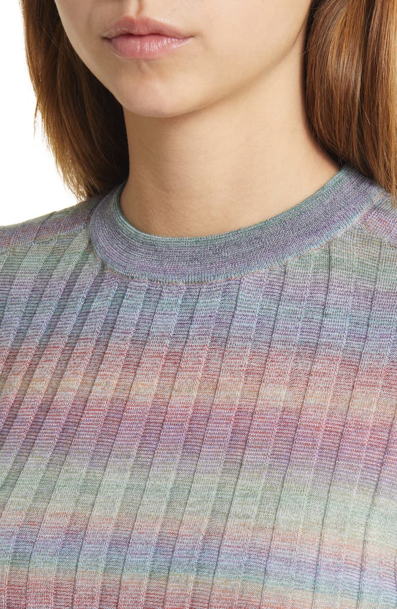 Re/Done Poor Boy Washable Wool Rib Sweater, Alternate, color, 