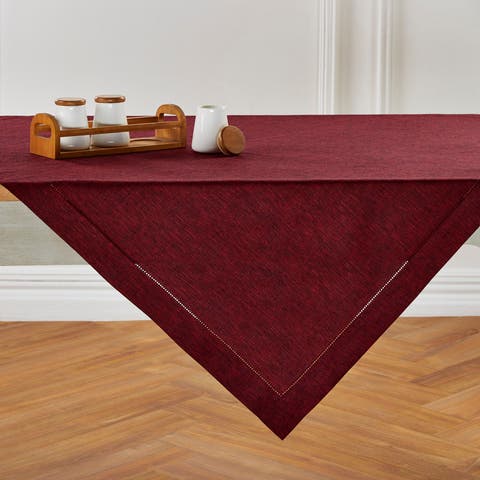Linen Table Throw - Milan, 52" x 52", 52" x 52"