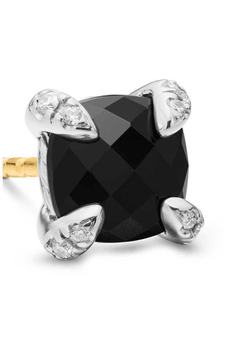 Chatelaine® Stud Earrings, 6mm, Alternate, color, BLACK ONYX