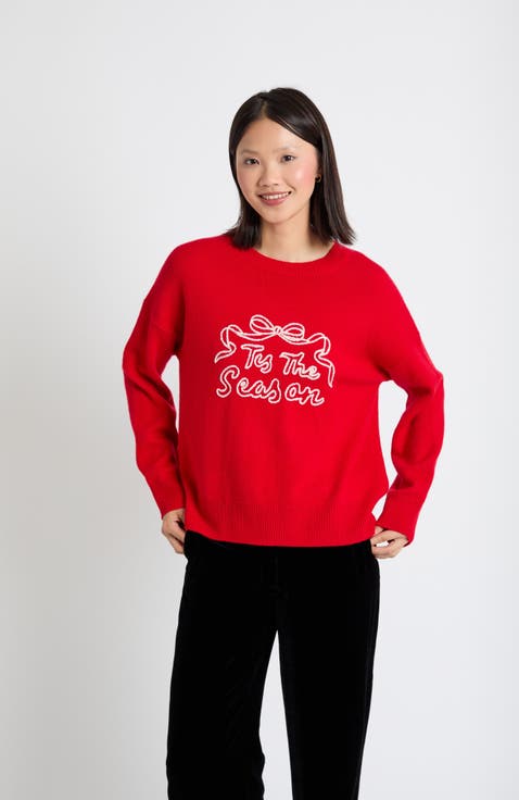 Wool-Cashmere Tis The Season Sweater