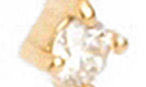 Local Eclectic Diamond Anchored Convertible Linear Drop Earrings In Gold