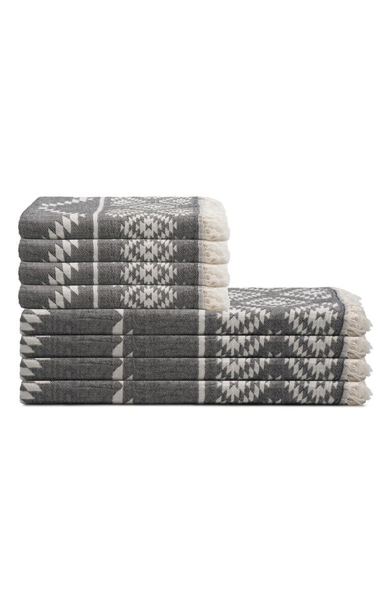 Oliviera Home Turkish Cotton Towel Bundle, Main, color, Black