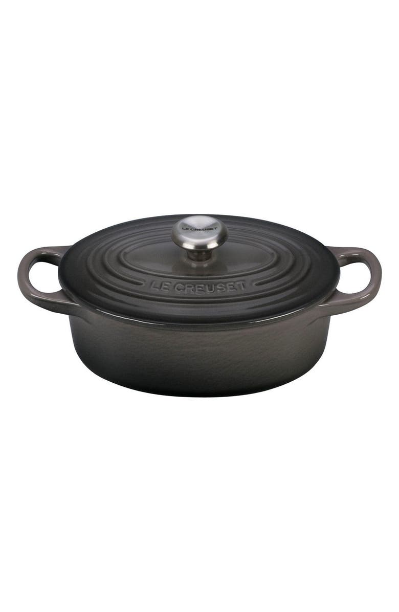 Le Creuset Signature 1-Quart Oval Enamel Cast Iron French/Dutch Oven, Main, color,