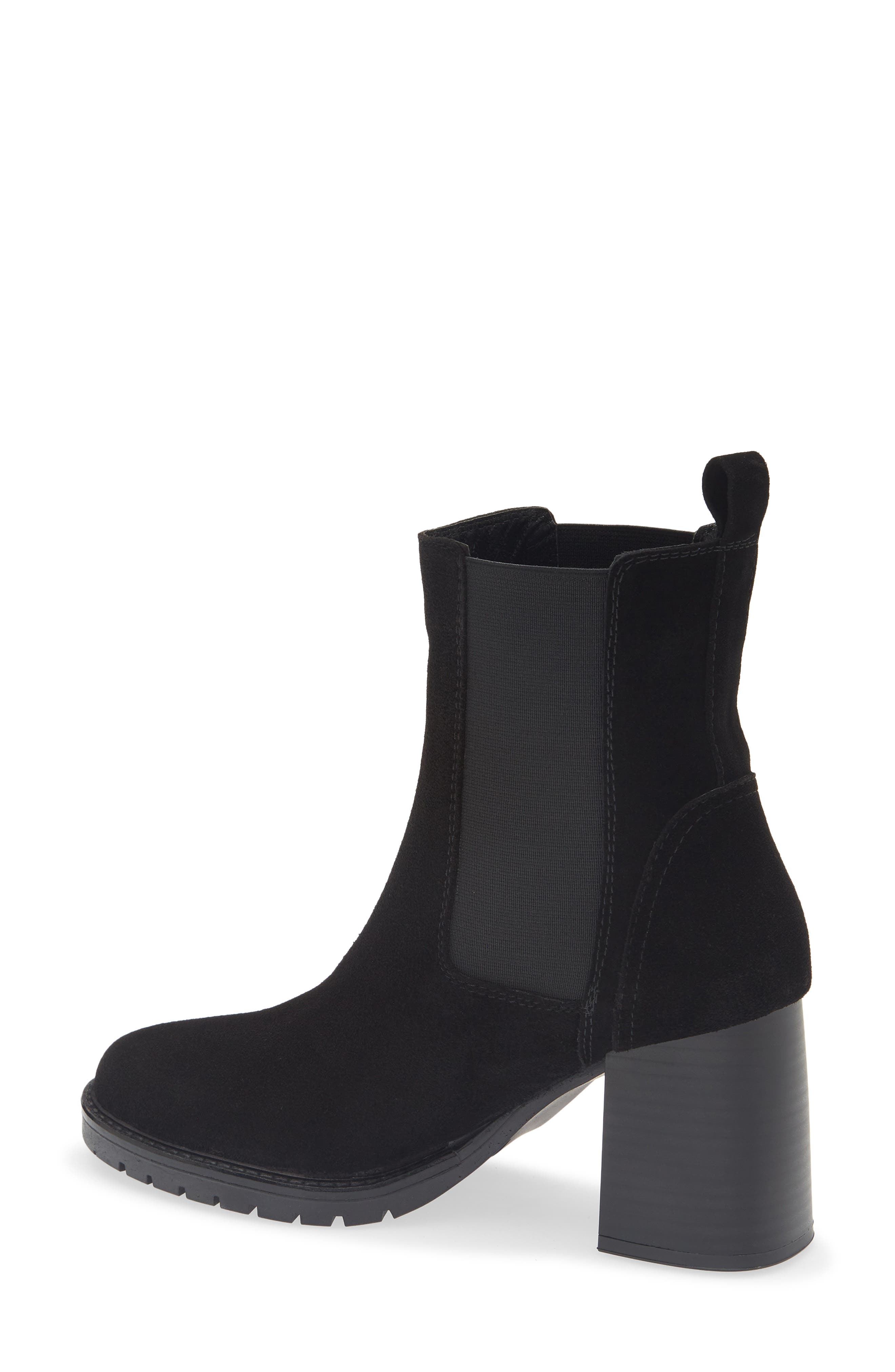 La Canadienne Lively Waterproof Block Heel Bootie, Alternate, color, Black
