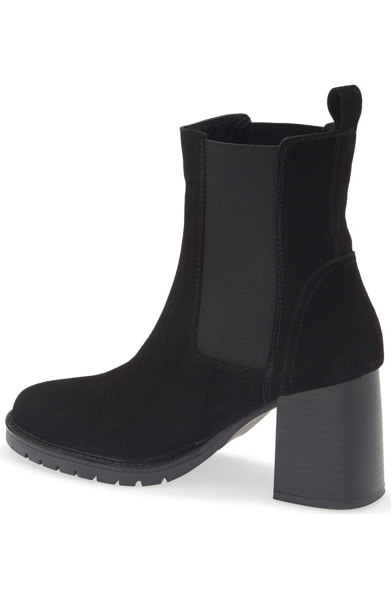 La Canadienne Lively Waterproof Block Heel Bootie, Alternate, color, Black