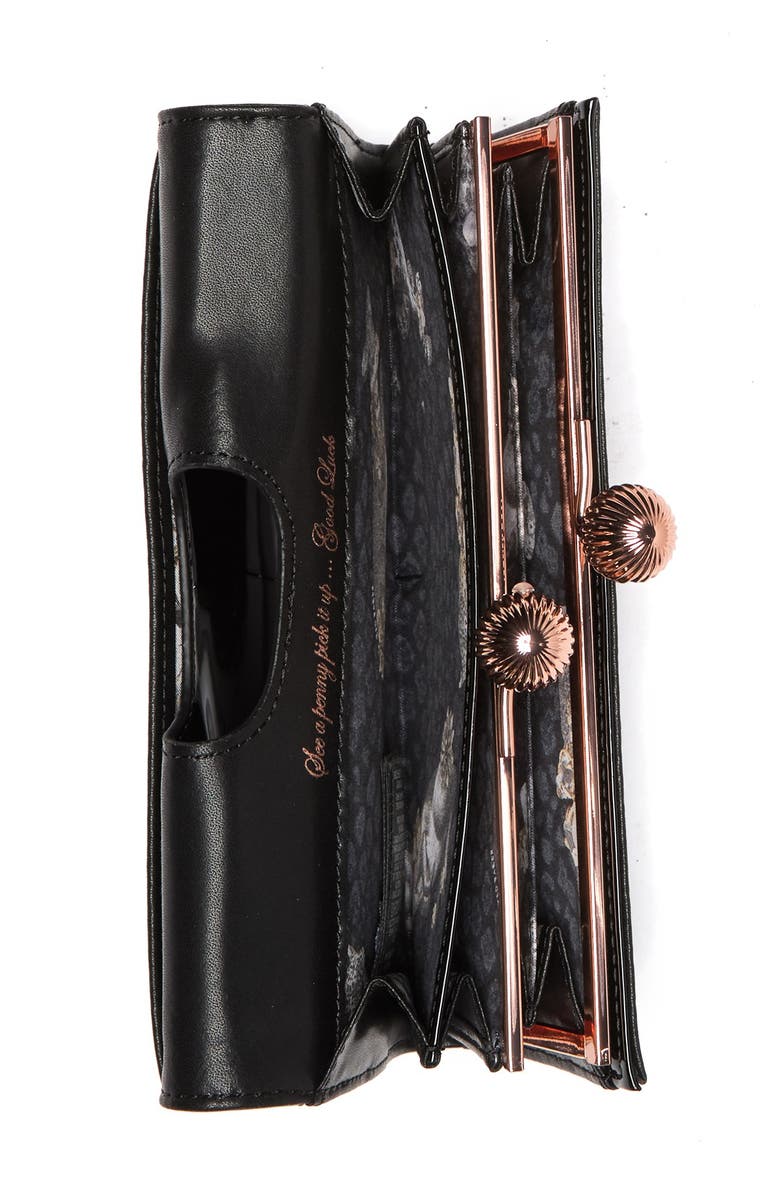 Ted Baker London Bobble Patent Leather Wallet, Alternate, color, 