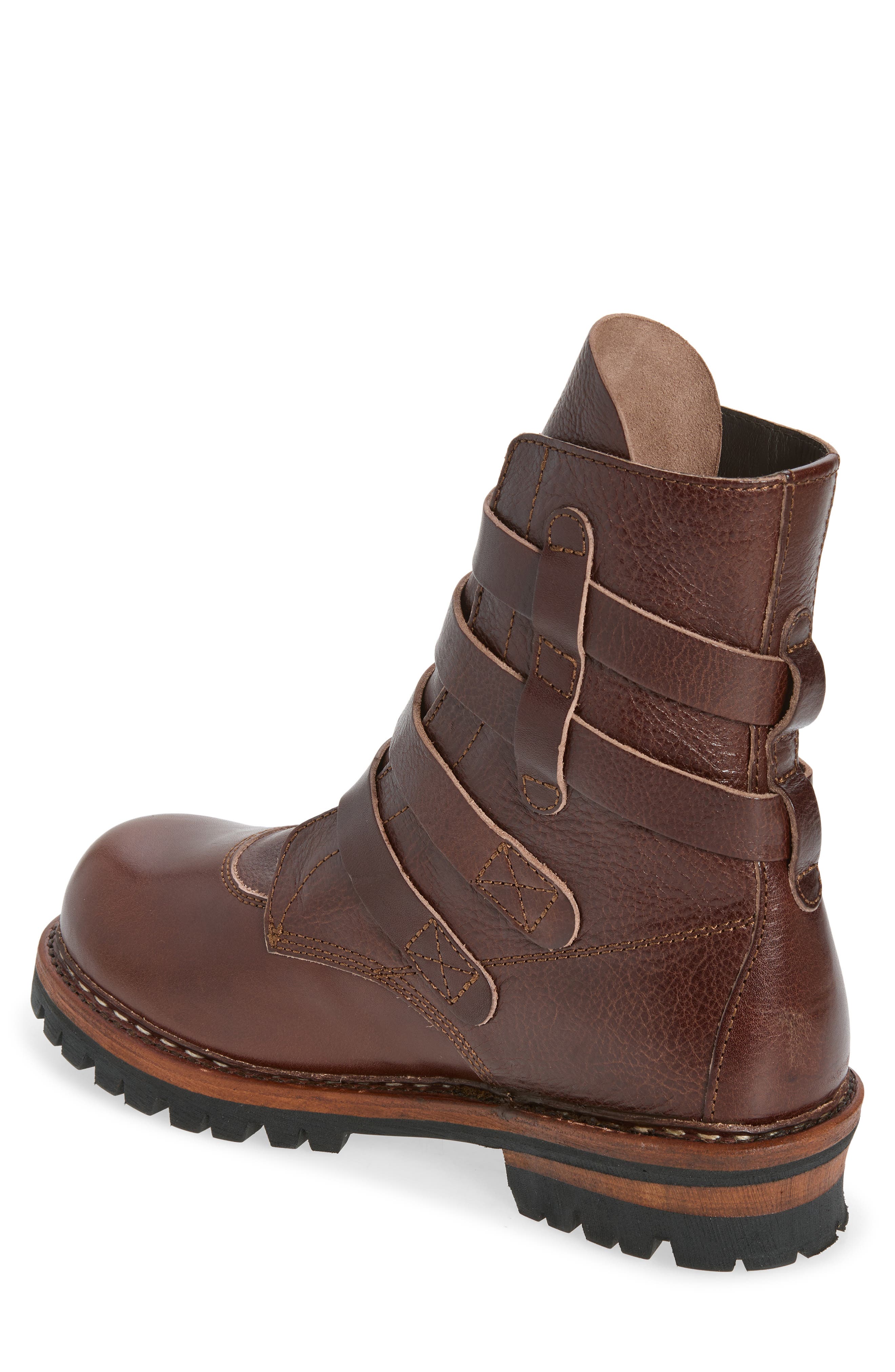 Belted Tanker Boot, Alternate, color, LIQUID BROWN RICH COWSKIN