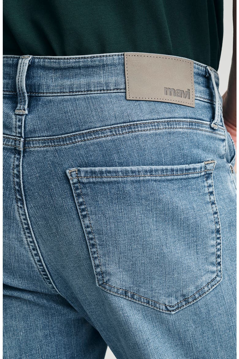 Zach Straight Leg Organic Cotton Jeans, Alternate, color, MID BRUSHED ORGANIC