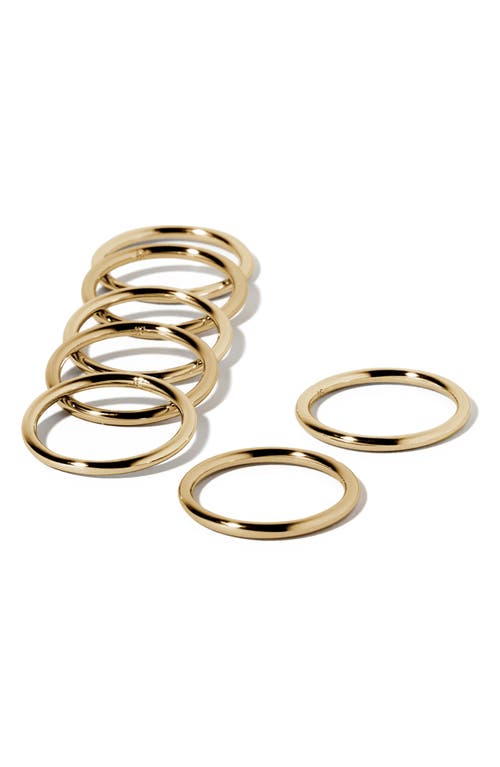 Jennifer Fisher Set Of 7 Metal Rings