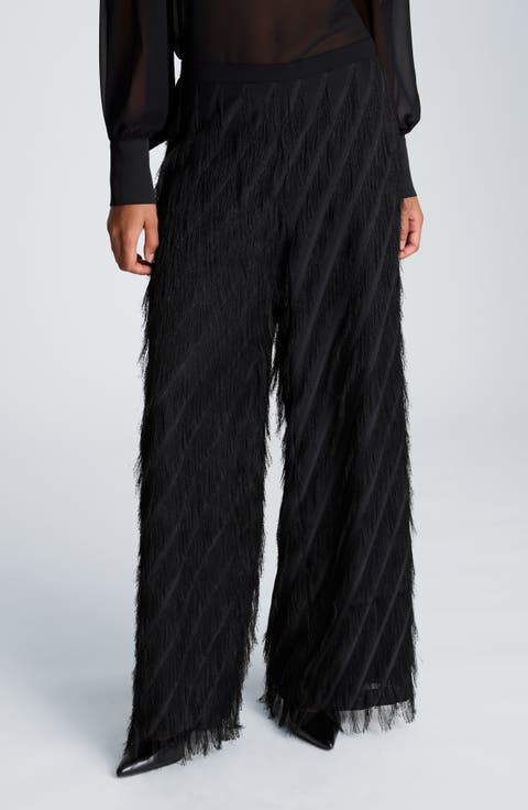 Fringe Wide Leg Pants
