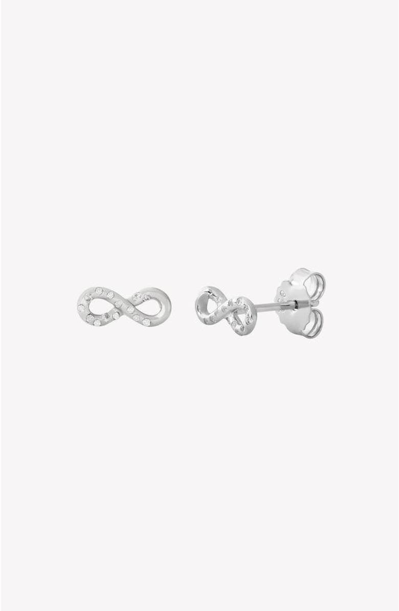 Rizen Jewelry Infinite Hope Stud Earrings, Main, color, Sterling Silver