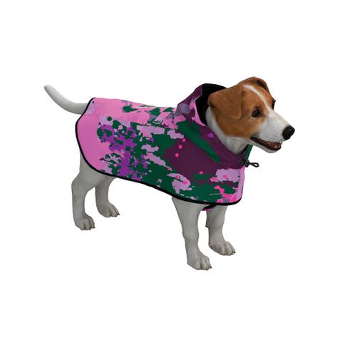 Dog Rain Poncho Digi Spring