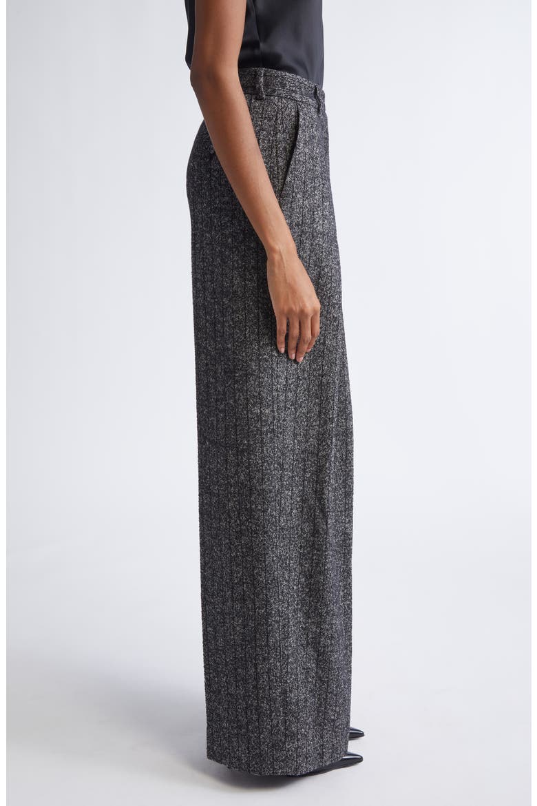 Pleated Stripe Virgin Wool Blend Pants, Alternate, color, S8051 RIGATO