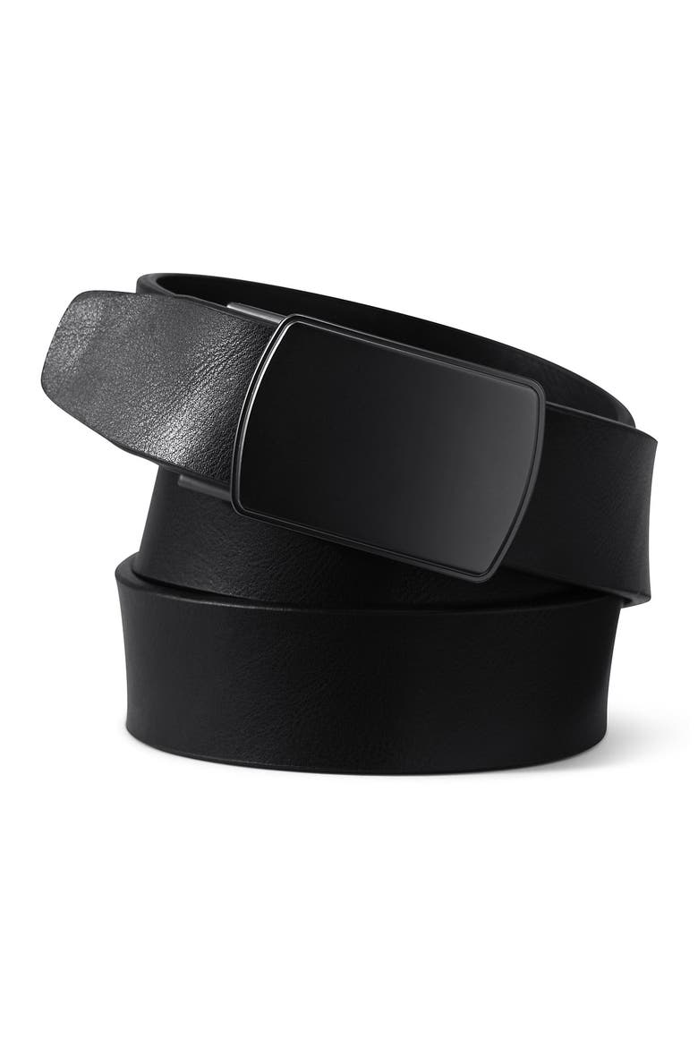 Leather Adjustable Slide Belt, Main, color, Black