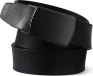 Lands' End Leather Adjustable Slide Belt