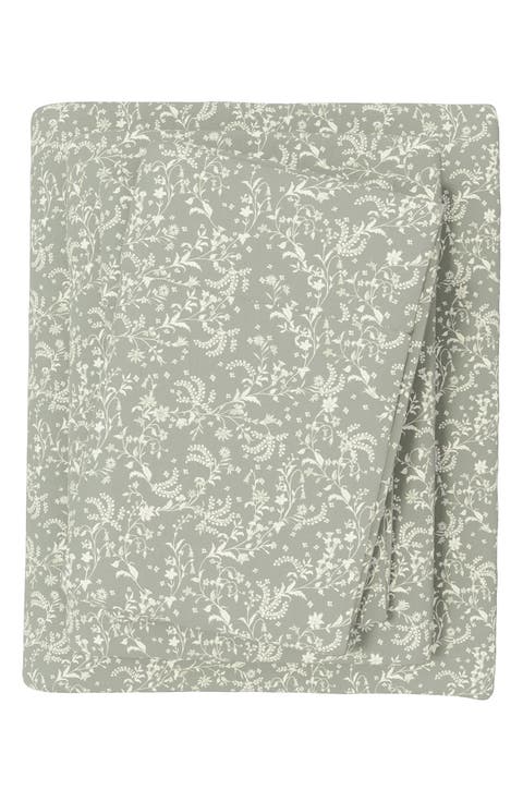 Turkish Cotton Flannel Winter Floral Sheet Set