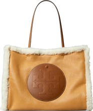 Tory Burch Ella Genuine Shearling Tote
