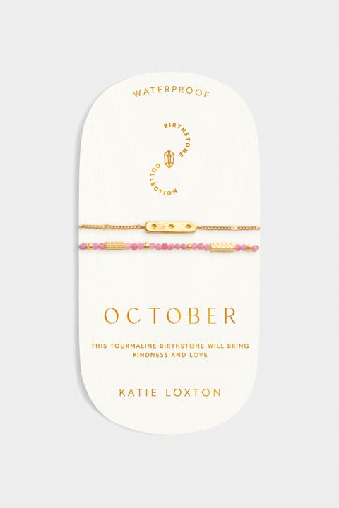Birthstone Bracelet 'October' in Tourmaline