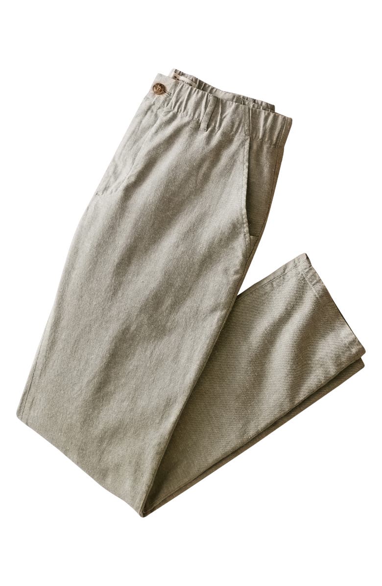 Marine Layer Saturday Slim Straight Leg Chinos, Alternate, color, Olive