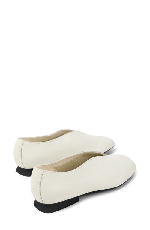 Camper Casi Myra Ballerina Shoes In White Natural