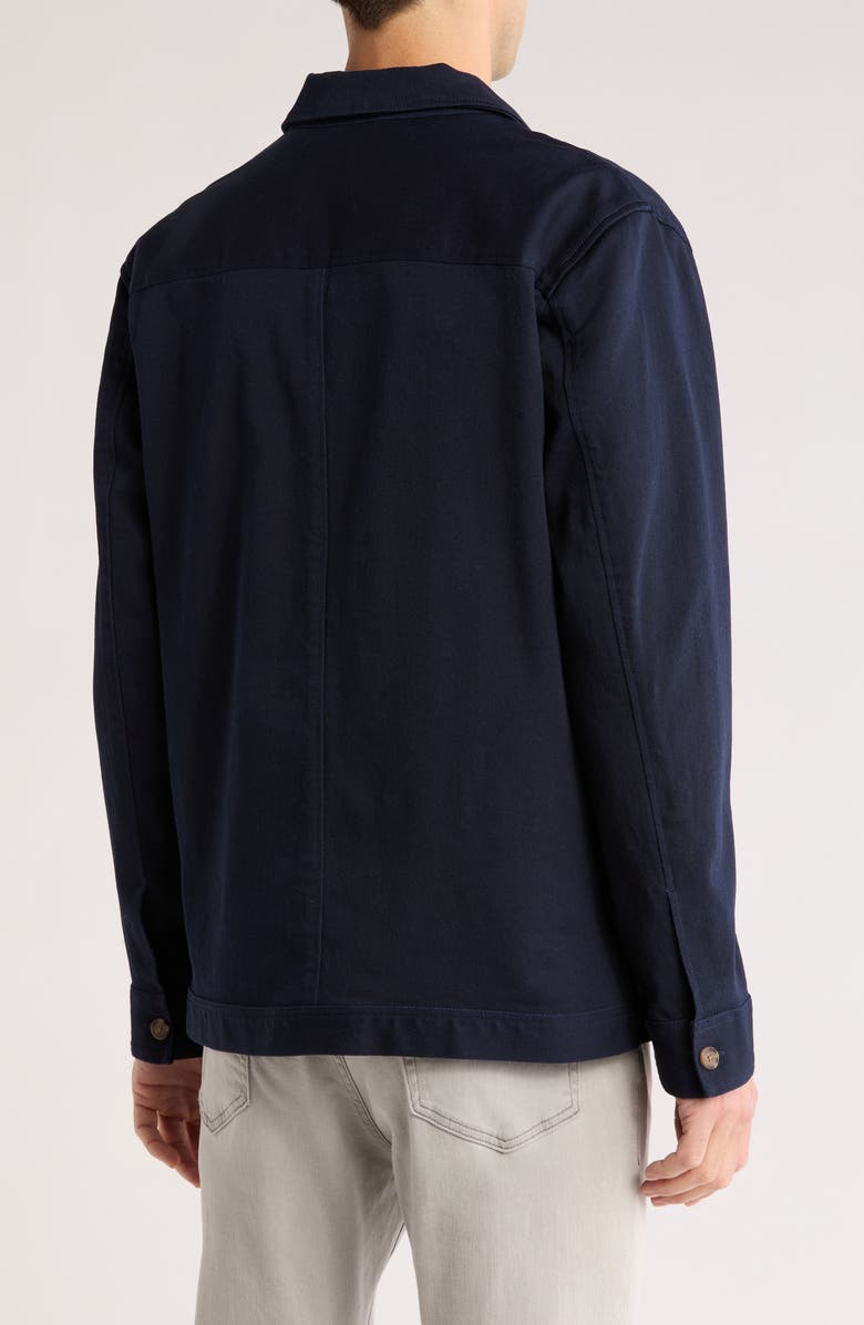 Rodd & Gunn Nagle Cove Stretch Cotton Shirt Jacket, Alternate, color, Navy