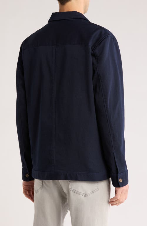 Rodd & Gunn Nagle Cove Stretch Cotton Shirt Jacket In Navy