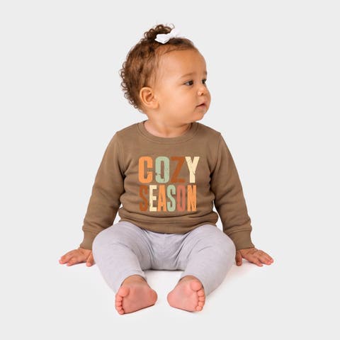 Cozy Season Fall Crew Fleece Sweatshirt (Baby)