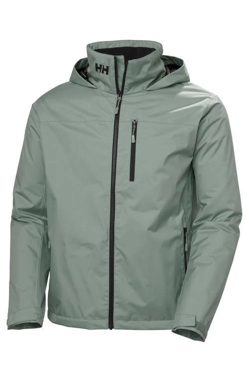 Helly Hansen Hooded Crew 2.0 Waterproof Midlayer Sailing Jacket In Grey Cactus