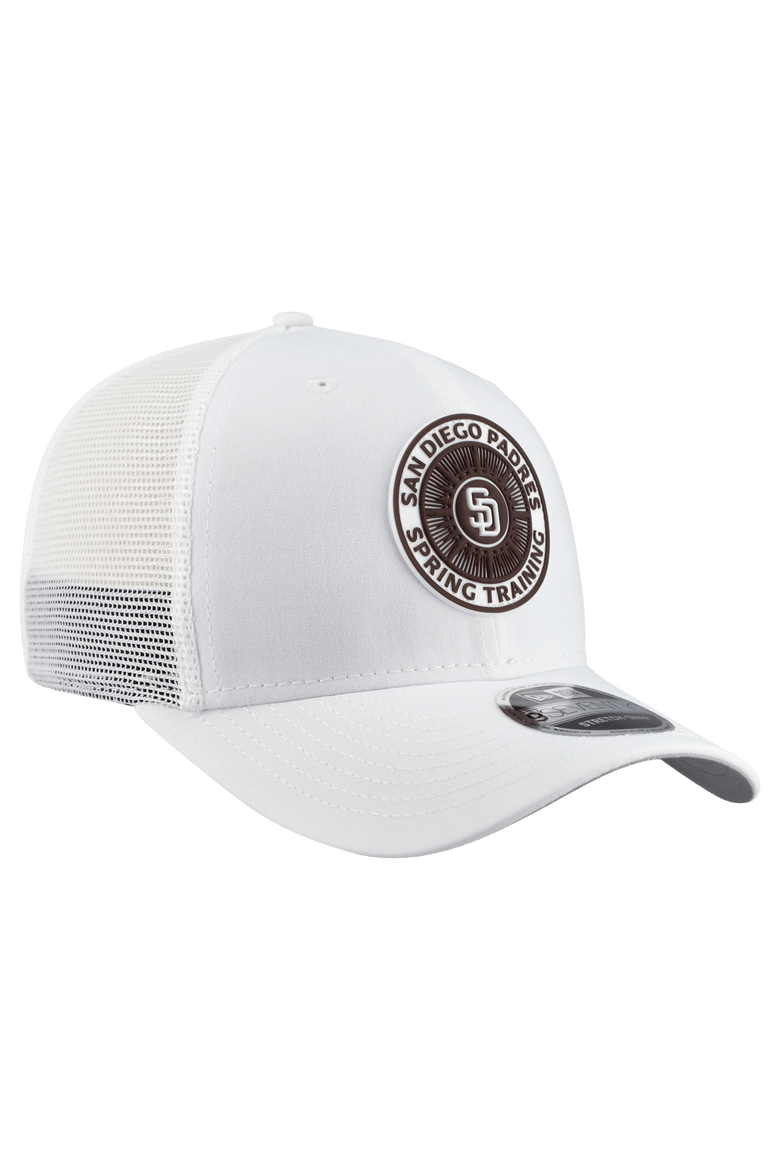 Men's New Era  White San Diego Padres 2026 Spring Training Fan Pack 9SEVENTY Adjustable Trucker Hat, Alternate, color, White